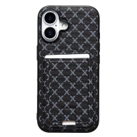 Чехол-накладка c картхолдером для Apple iPhone 17 (Черный) SM022 SafeMag