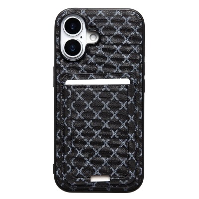 Чехол-накладка c картхолдером для Apple iPhone 17 (Черный) SM022 SafeMag