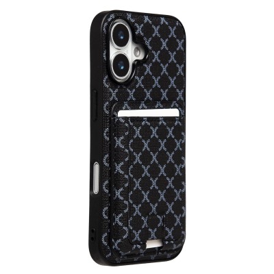 Чехол-накладка c картхолдером для Apple iPhone 17 (Черный) SM022 SafeMag