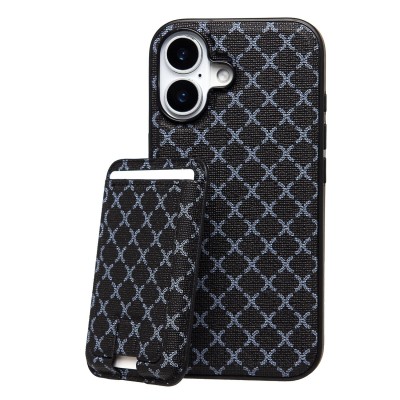 Чехол-накладка c картхолдером для Apple iPhone 17 (Черный) SM022 SafeMag