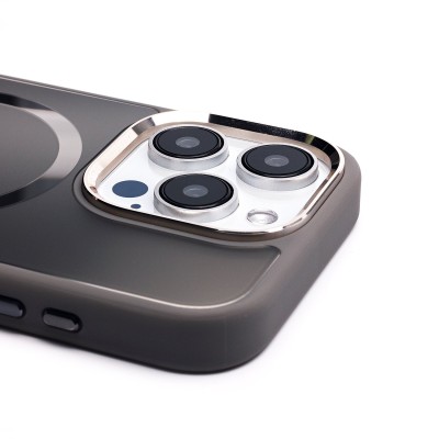 Чехол-накладка для Apple iPhone 15 Pro (Золотой Титан) SM023 SafeMag