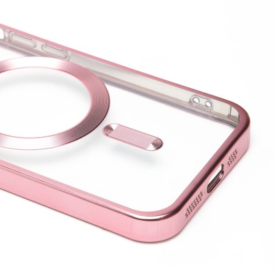 Чехол-накладка для Apple iPhone 14 (Розовый) SM027 SafeMag Чехол-накладка для Apple iPhone 14 (Розовый) SM027 SafeMag