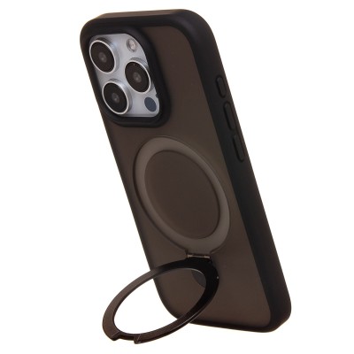 Чехол-накладка для Apple iPhone 15 Pro (Черный) SM088 SafeMag