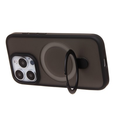Чехол-накладка для Apple iPhone 15 Pro (Черный) SM088 SafeMag