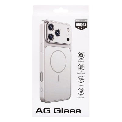 Чехол-накладка для Apple iPhone 17 Pro (Серебристый) SM090 AG-Glass