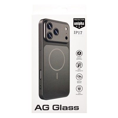 Чехол-накладка для Apple iPhone 17 (Черный) SM090 AG-Glass