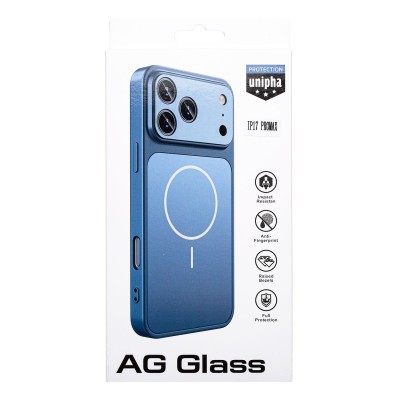 Чехол-накладка для Apple iPhone 17 (Темно-синий) SM090 AG-Glass