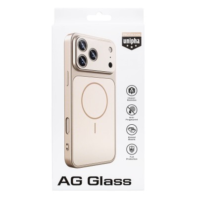 Чехол-накладка для Apple iPhone 17 (Золото) SM090 AG-Glass