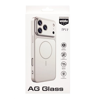 Чехол-накладка для Apple iPhone 17 (Серебристый) SM090 AG-Glass