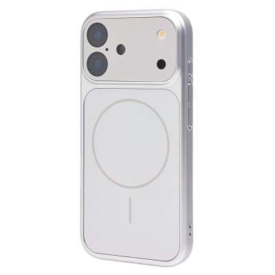 Чехол-накладка для Apple iPhone 17 (Серебристый) SM090 AG-Glass