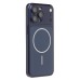 Чехол-накладка для Apple iPhone 15 Pro Max (Темно-синий) SM091 AG-Glass SafeMag