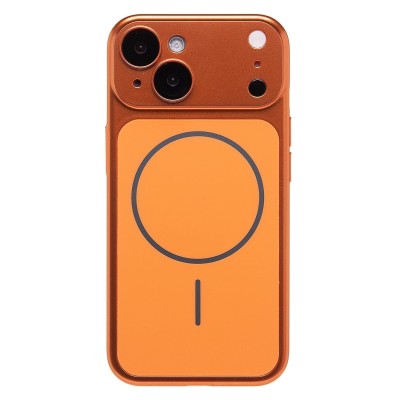 Чехол-накладка для Apple iPhone 15 (Оранжевый) SM091 AG-Glass SafeMag