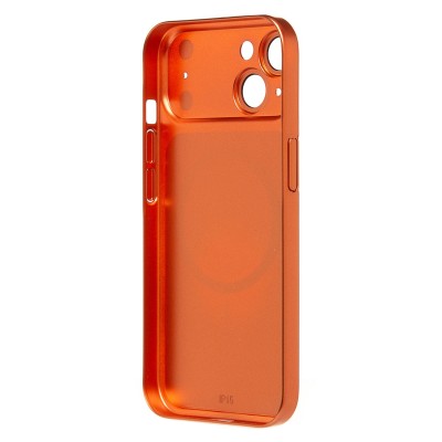 Чехол-накладка для Apple iPhone 15 (Оранжевый) SM091 AG-Glass SafeMag Чехол-накладка для Apple iPhone 15 (Оранжевый) SM091 AG-Glass SafeMag