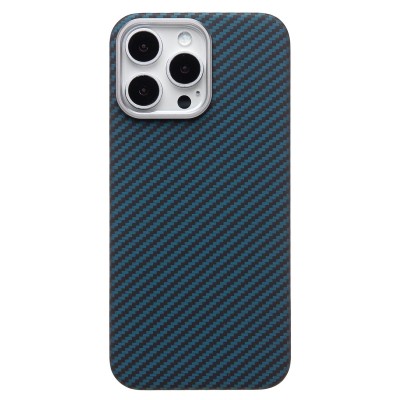 Чехол-накладка для Apple iPhone 16 Pro Max (Темно-синий) Cellis SM009 POSH KEVLAR