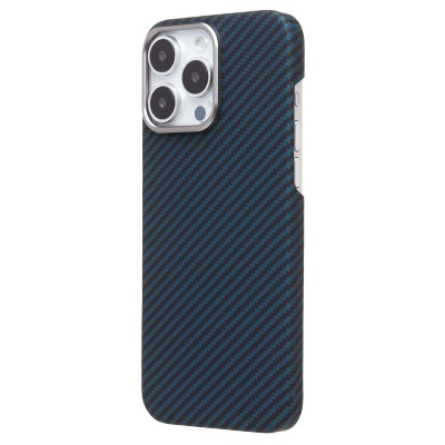 Чехол-накладка для Apple iPhone 16 Pro Max (Темно-синий) Cellis SM009 POSH KEVLAR