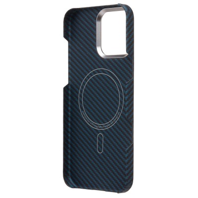 Чехол-накладка для Apple iPhone 16 Pro Max (Темно-синий) Cellis SM009 POSH KEVLAR