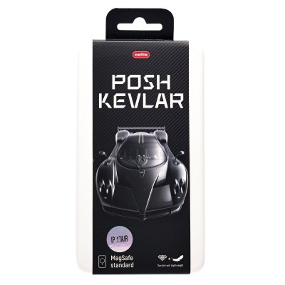 Чехол-накладка для Apple iPhone 17 Air (Черный) Cellis SM009 POSH KEVLAR
