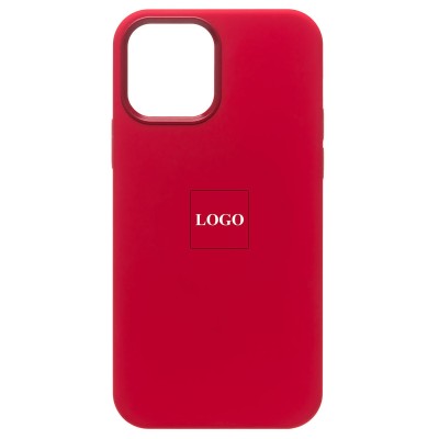 Чехол-накладка с анимацией для Apple iPhone 12 Pro Max (Насыщенный красный) ORG Silicone Case SafeMag