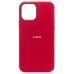 Чехол-накладка с анимацией для Apple iPhone 12 Pro Max (Насыщенный красный) ORG Silicone Case SafeMag