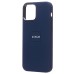 Чехол-накладка с анимацией для Apple iPhone 12 Pro Max (Синий омут) ORG Silicone Case SafeMag