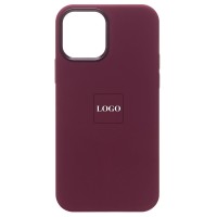 Чехол-накладка с анимацией для Apple iPhone 12 Pro Max (Сливовый) ORG Silicone Case SafeMag
