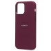 Чехол-накладка с анимацией для Apple iPhone 12 Pro Max (Сливовый) ORG Silicone Case SafeMag