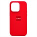 Чехол-накладка с анимацией для Apple iPhone 14 Pro (Насыщенный красный) ORG Silicone Case SafeMag