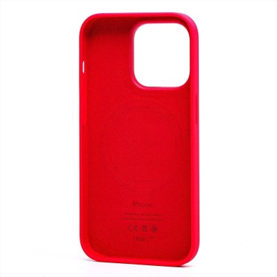 Чехол-накладка с анимацией для Apple iPhone 14 Pro (Насыщенный красный) ORG Silicone Case SafeMag Чехол-накладка с анимацией для Apple iPhone 14 Pro (Насыщенный красный) ORG Silicone Case SafeMag