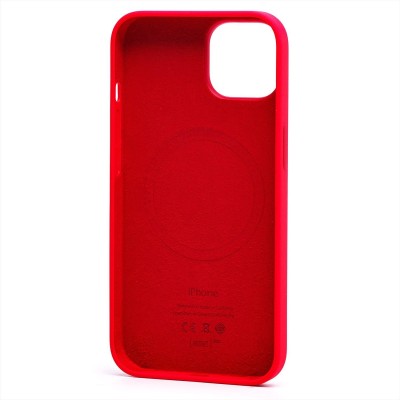 Чехол-накладка с анимацией для Apple iPhone 14 (Насыщенный красный) ORG Silicone Case SafeMag Чехол-накладка с анимацией для Apple iPhone 14 (Насыщенный красный) ORG Silicone Case SafeMag