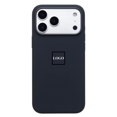 Чехол-накладка с анимацией для Apple iPhone 17 Pro Max (Черный) ORG Silicone Case