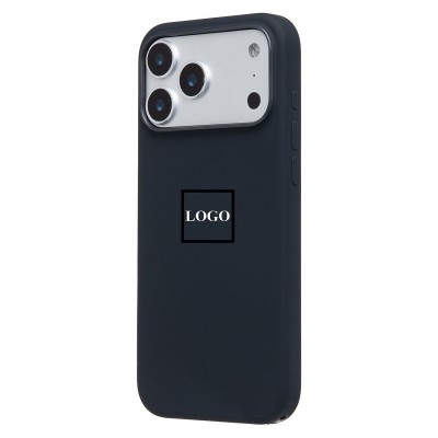 Чехол-накладка с анимацией для Apple iPhone 17 Pro Max (Черный) ORG Silicone Case