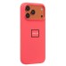 Чехол-накладка с анимацией для Apple iPhone 17 Pro Max (Ярко-розовый) ORG Silicone Case