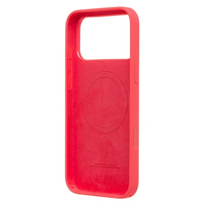 Чехол-накладка с анимацией для Apple iPhone 17 Pro Max (Ярко-розовый) ORG Silicone Case