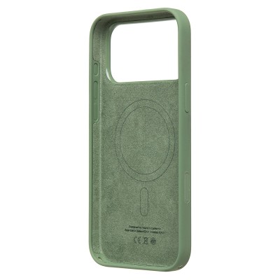 Чехол-накладка с анимацией для Apple iPhone 17 Pro Max (Светлый мох) ORG Silicone Case