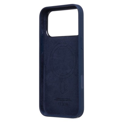Чехол-накладка с анимацией для Apple iPhone 17 Pro Max (Полуночный синий) ORG Silicone Case