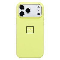 Чехол-накладка с анимацией для Apple iPhone 17 Pro Max (Неоновый желтый) ORG Silicone Case