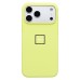 Чехол-накладка с анимацией для Apple iPhone 17 Pro Max (Неоновый желтый) ORG Silicone Case