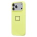 Чехол-накладка с анимацией для Apple iPhone 17 Pro Max (Неоновый желтый) ORG Silicone Case