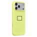 Чехол-накладка с анимацией для Apple iPhone 17 Pro Max (Неоновый желтый) ORG Silicone Case
