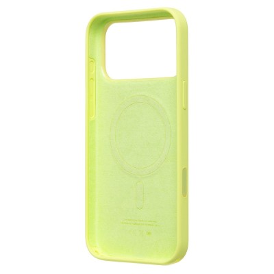 Чехол-накладка с анимацией для Apple iPhone 17 Pro Max (Неоновый желтый) ORG Silicone Case