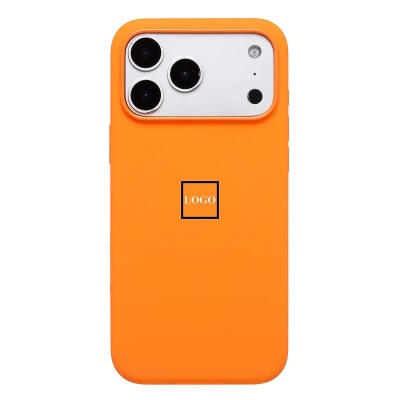Чехол-накладка с анимацией для Apple iPhone 17 Pro Max (Оранжевый) ORG Silicone Case
