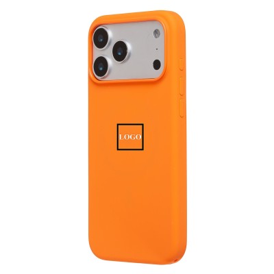 Чехол-накладка с анимацией для Apple iPhone 17 Pro Max (Оранжевый) ORG Silicone Case