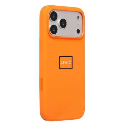 Чехол-накладка с анимацией для Apple iPhone 17 Pro Max (Оранжевый) ORG Silicone Case