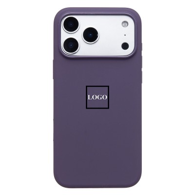 Чехол-накладка с анимацией для Apple iPhone 17 Pro Max (Фиолетовый туман) ORG Silicone Case