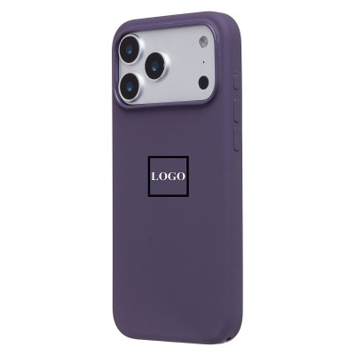 Чехол-накладка с анимацией для Apple iPhone 17 Pro Max (Фиолетовый туман) ORG Silicone Case