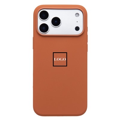 Чехол-накладка с анимацией для Apple iPhone 17 Pro Max (Терракотовый) ORG Silicone Case