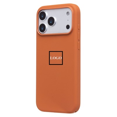 Чехол-накладка с анимацией для Apple iPhone 17 Pro Max (Терракотовый) ORG Silicone Case