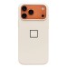 Чехол-накладка с анимацией для Apple iPhone 17 Pro Max (Кремовый) ORG Silicone Case