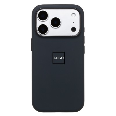 Чехол-накладка с анимацией для Apple iPhone 17 Pro (Черный) ORG Silicone Case