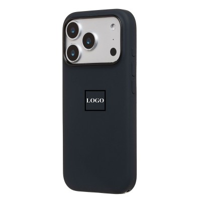 Чехол-накладка с анимацией для Apple iPhone 17 Pro (Черный) ORG Silicone Case